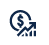 Icon representing growth of rupee investments