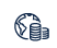 Icon representing growth of rupee investments
